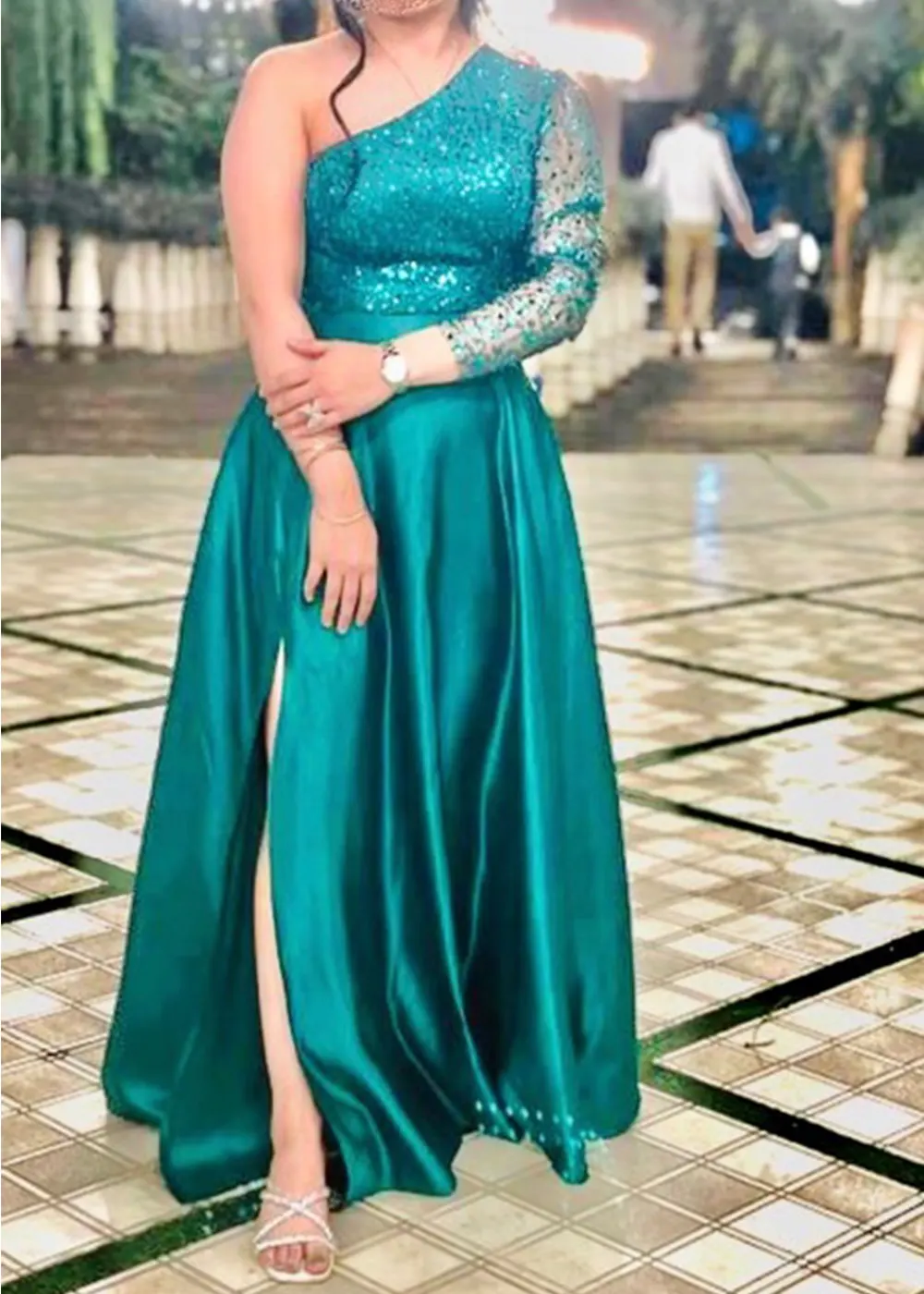 3 لباس مجلسی یقه رومی - Image 1
